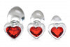 Afbeelding laden in Galerijviewer, Red Heart Gem Anaalplug Set Van Glas wishlist Joyce